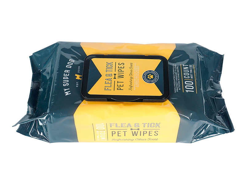 Lenços umedecidos para animais de estimação